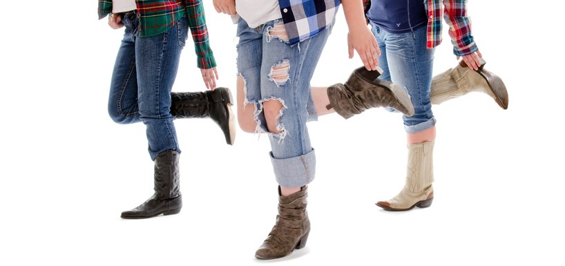 Country and Western Boots Line Dance Lessons